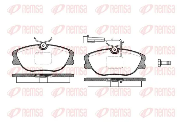 Handler.Part Brake pad set, disc brake KAWE 030531 1