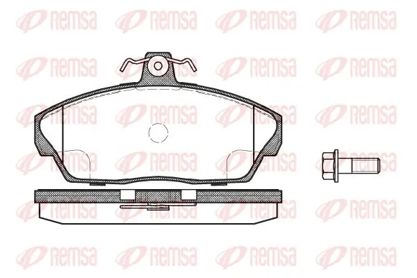 Handler.Part Brake pad set, disc brake KAWE 033710 1