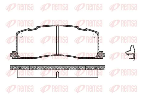 Handler.Part Brake pad set, disc brake KAWE 036700 1