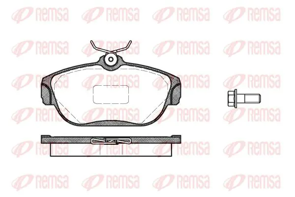 Handler.Part Brake pad set, disc brake KAWE 036800 1