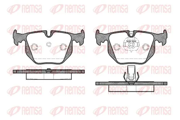 Handler.Part Brake pad set, disc brake KAWE 038130 1