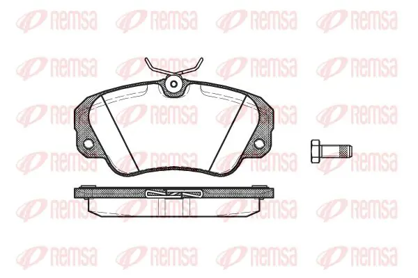 Handler.Part Brake pad set, disc brake KAWE 038200 1