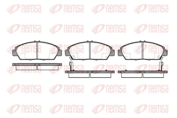 Handler.Part Brake pad set, disc brake KAWE 040602 1