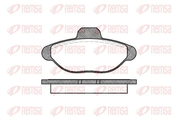 Handler.Part Brake pad set, disc brake KAWE 041400 1