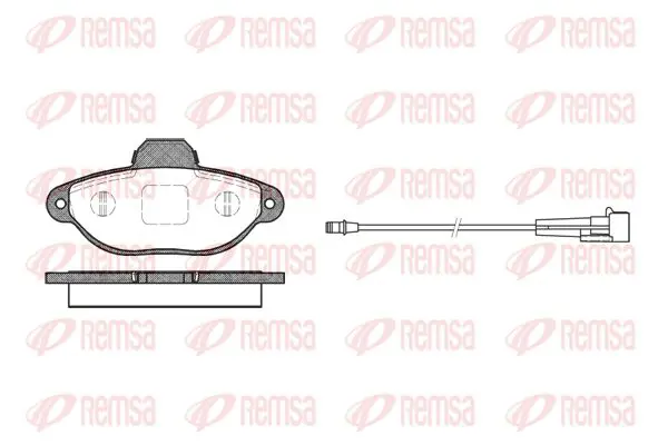 Handler.Part Brake pad set, disc brake KAWE 041401 1