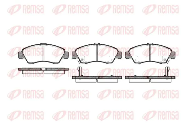 Handler.Part Brake pad set, disc brake KAWE 041902 1