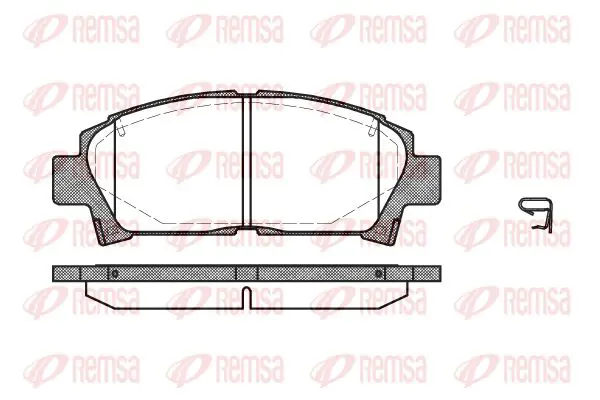 Handler.Part Brake pad set, disc brake KAWE 042702 1