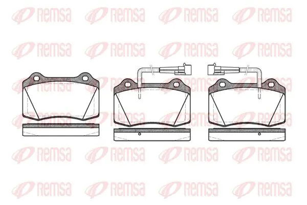 Handler.Part Brake pad set, disc brake KAWE 043422 1