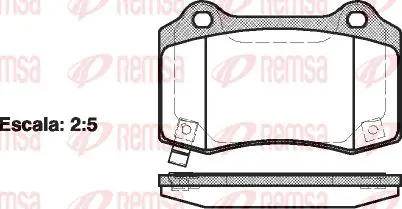 Handler.Part Brake pad set, disc brake KAWE 043454 1