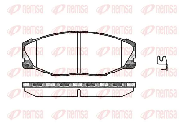 Handler.Part Brake pad set, disc brake KAWE 044304 1