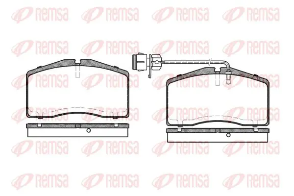 Handler.Part Brake pad set, disc brake KAWE 044812 1