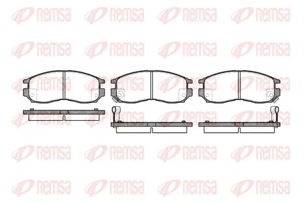 Handler.Part Brake pad set, disc brake KAWE 046002 1