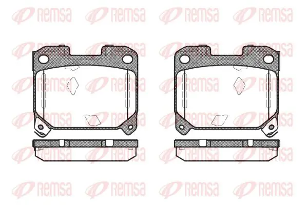 Handler.Part Brake pad set, disc brake KAWE 047504 1