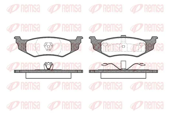 Handler.Part Brake pad set, disc brake KAWE 048200 1