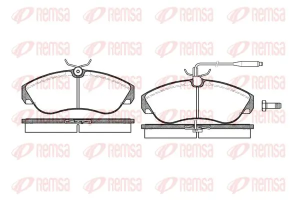 Handler.Part Brake pad set, disc brake KAWE 048702 1