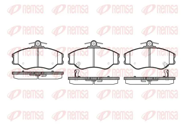 Handler.Part Brake pad set, disc brake KAWE 049402 1