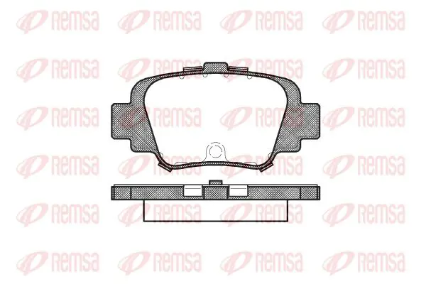 Handler.Part Brake pad set, disc brake KAWE 049900 1