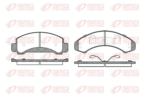 Handler.Part Brake pad set, disc brake KAWE 055000 1