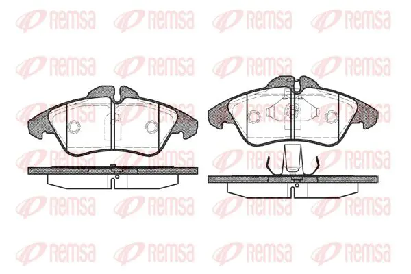 Handler.Part Brake pad set, disc brake KAWE 057800 1