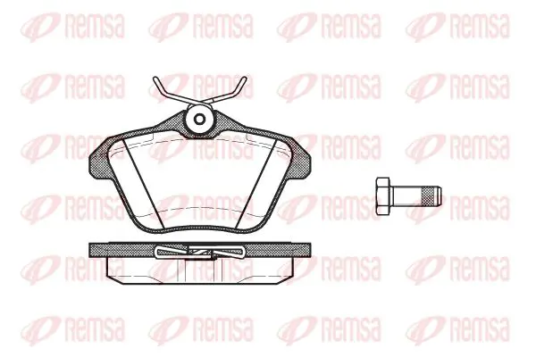 Handler.Part Brake pad set, disc brake KAWE 058110 1