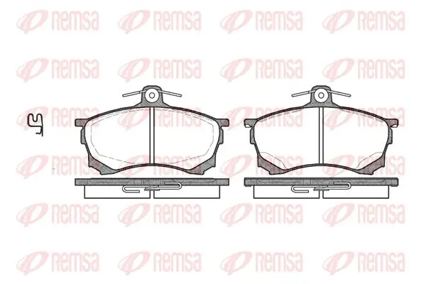 Handler.Part Brake pad set, disc brake KAWE 058200 1