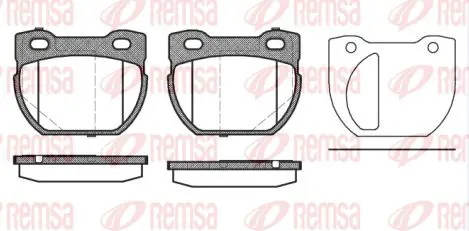 Handler.Part Brake pad set, disc brake KAWE 058420 1