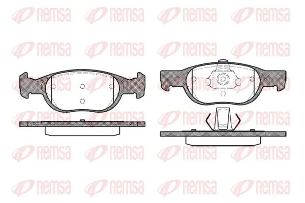 Handler.Part Brake pad set, disc brake KAWE 058810 1