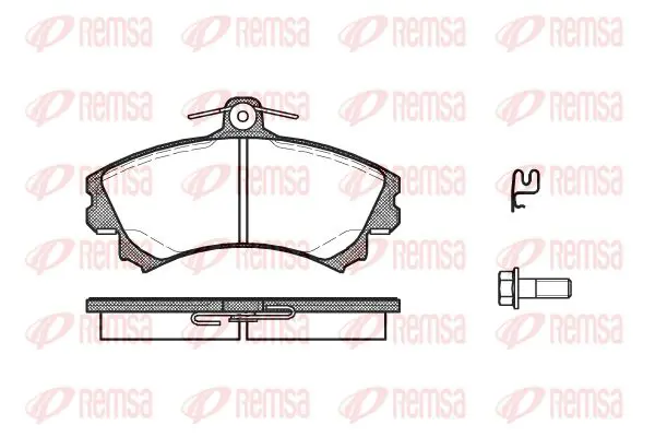 Handler.Part Brake pad set, disc brake KAWE 059021 1