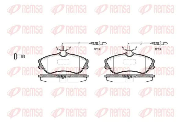 Handler.Part Brake pad set, disc brake KAWE 063404 1