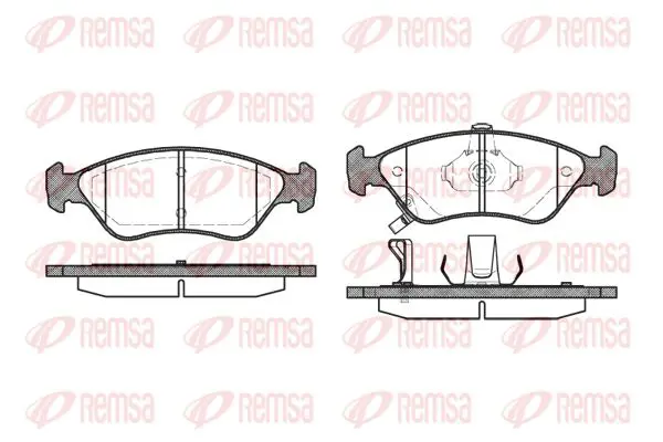 Handler.Part Brake pad set, disc brake KAWE 064802 1