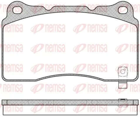 Handler.Part Brake pad set, disc brake KAWE 066604 1