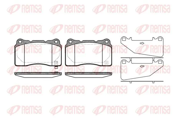 Handler.Part Brake pad set, disc brake KAWE 066632 1