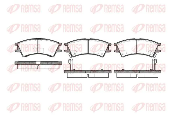 Handler.Part Brake pad set, disc brake KAWE 067502 1