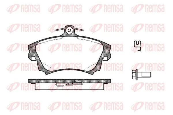 Handler.Part Brake pad set, disc brake KAWE 070802 1