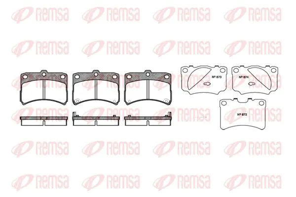 Handler.Part Brake pad set, disc brake KAWE 072302 1