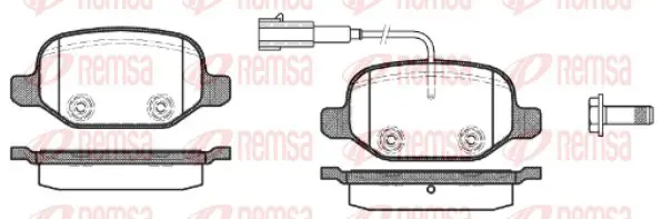 Handler.Part Brake pad set, disc brake KAWE 072702 1