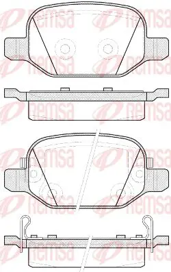 Handler.Part Brake pad set, disc brake KAWE 072752 1