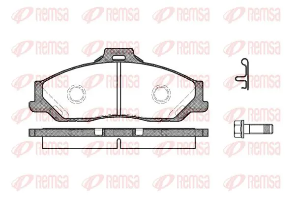 Handler.Part Brake pad set, disc brake KAWE 073001 1