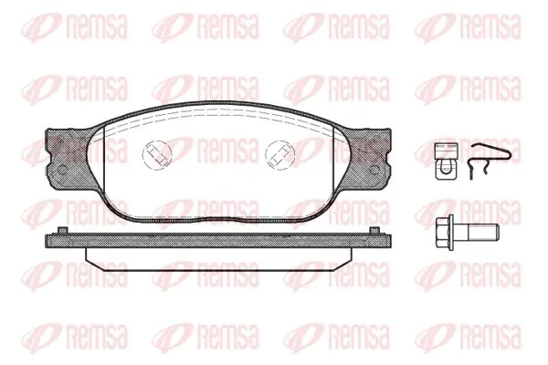 Handler.Part Brake pad set, disc brake KAWE 073110 1