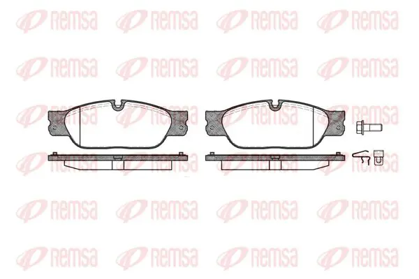 Handler.Part Brake pad set, disc brake KAWE 073120 1