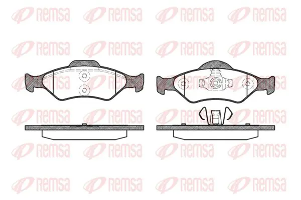 Handler.Part Brake pad set, disc brake KAWE 076500 1