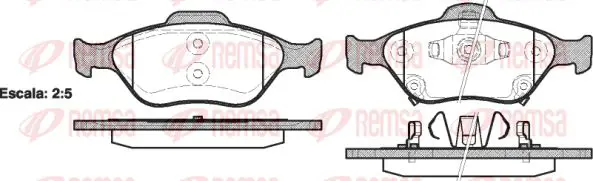 Handler.Part Brake pad set, disc brake KAWE 076612 1