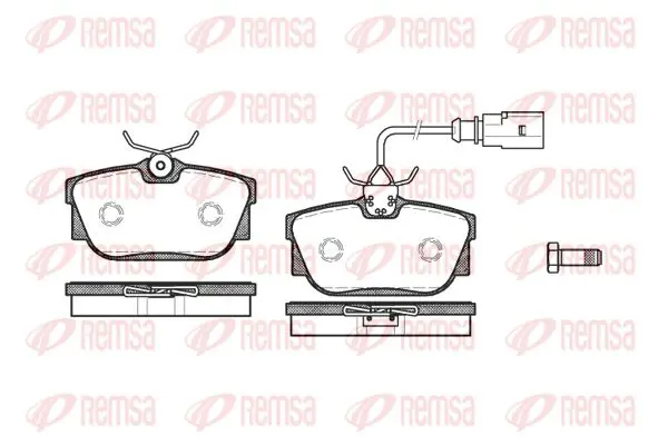 Handler.Part Brake pad set, disc brake KAWE 076701 1