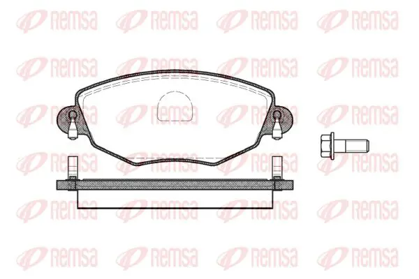 Handler.Part Brake pad set, disc brake KAWE 077600 1