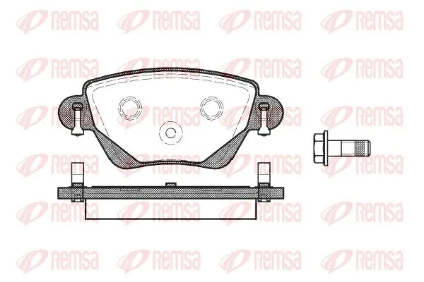 Handler.Part Brake pad set, disc brake KAWE 077700 1