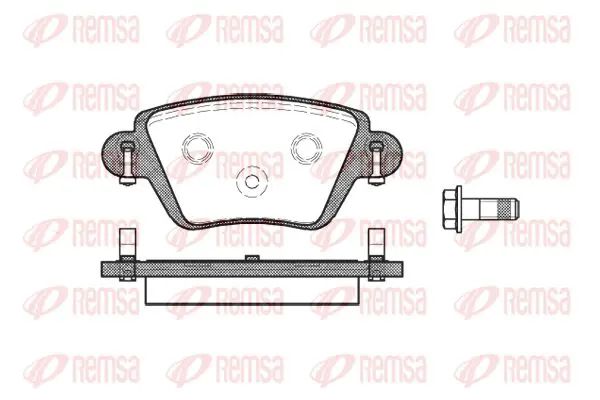 Handler.Part Brake pad set, disc brake KAWE 077710 1