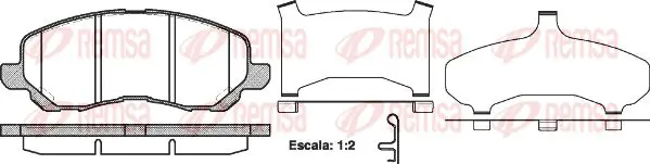 Handler.Part Brake pad set, disc brake KAWE 080431 1