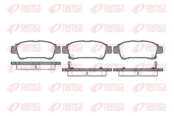 Handler.Part Brake pad set, disc brake KAWE 082002 1