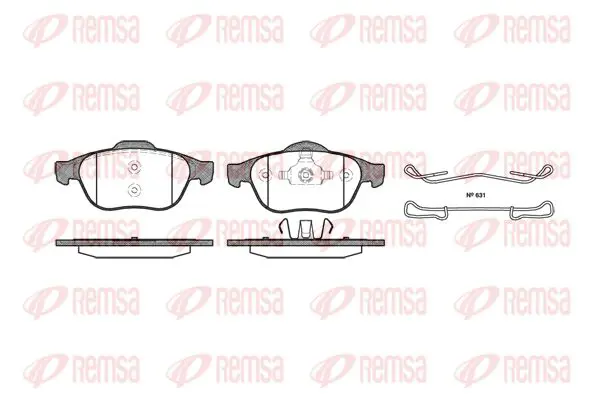 Handler.Part Brake pad set, disc brake KAWE 084300 1