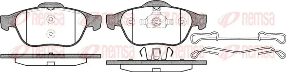 Handler.Part Brake pad set, disc brake KAWE 084310 1